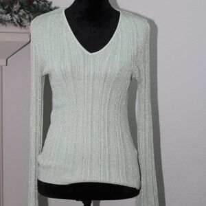 INC Long Sleeve Glitter Shimmer Top Slightly Used Good for Party/Work/Formal Evn